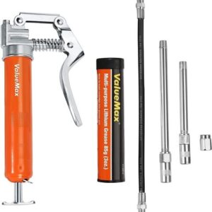 ValueMax Mini Pistol Grip Grease Gun Kit 3000 PSI Fit for Automotive Marine USA