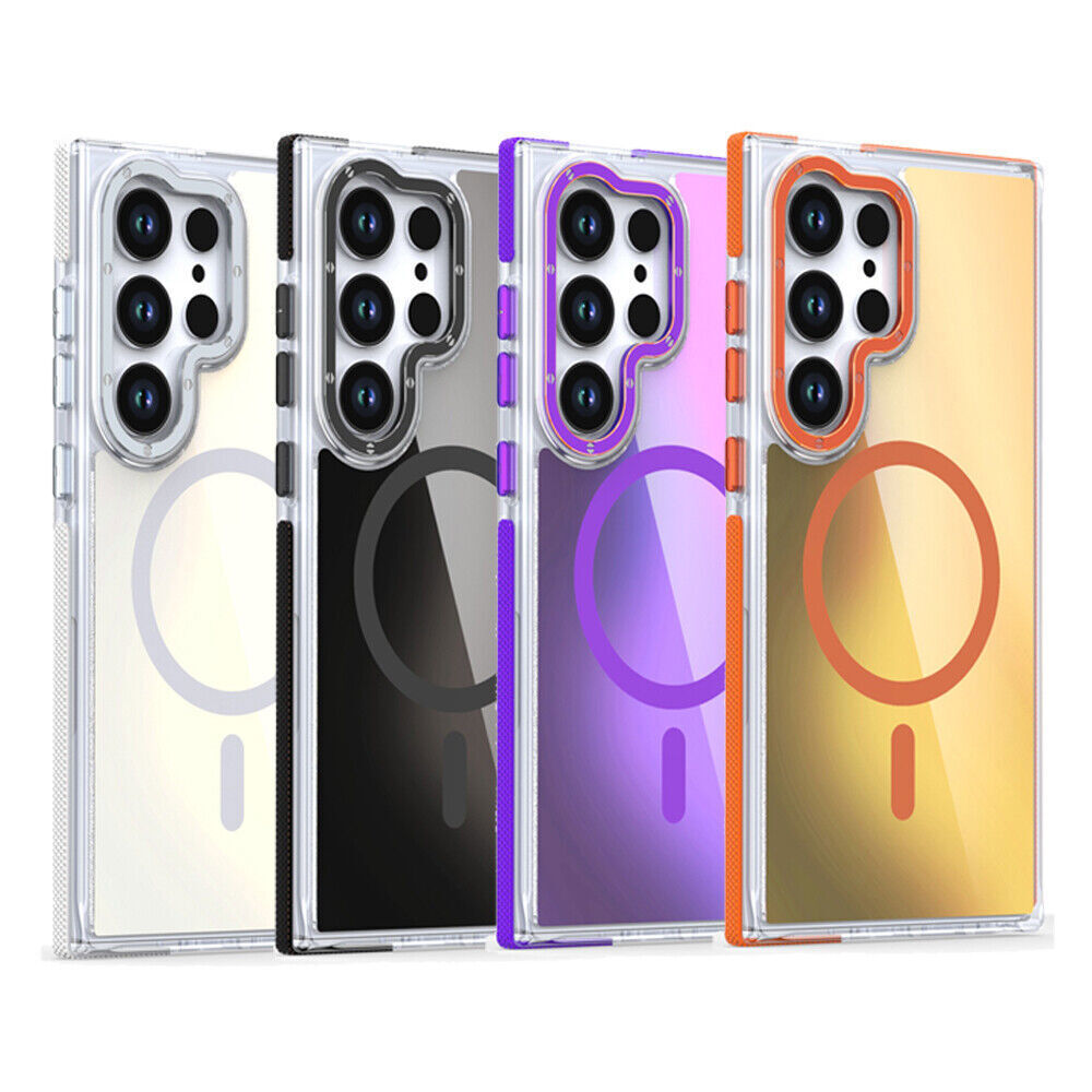 For Samsung Galaxy S25 Ultra S24 S23 FE Magnetic Mag safe Shockproof Phone Case