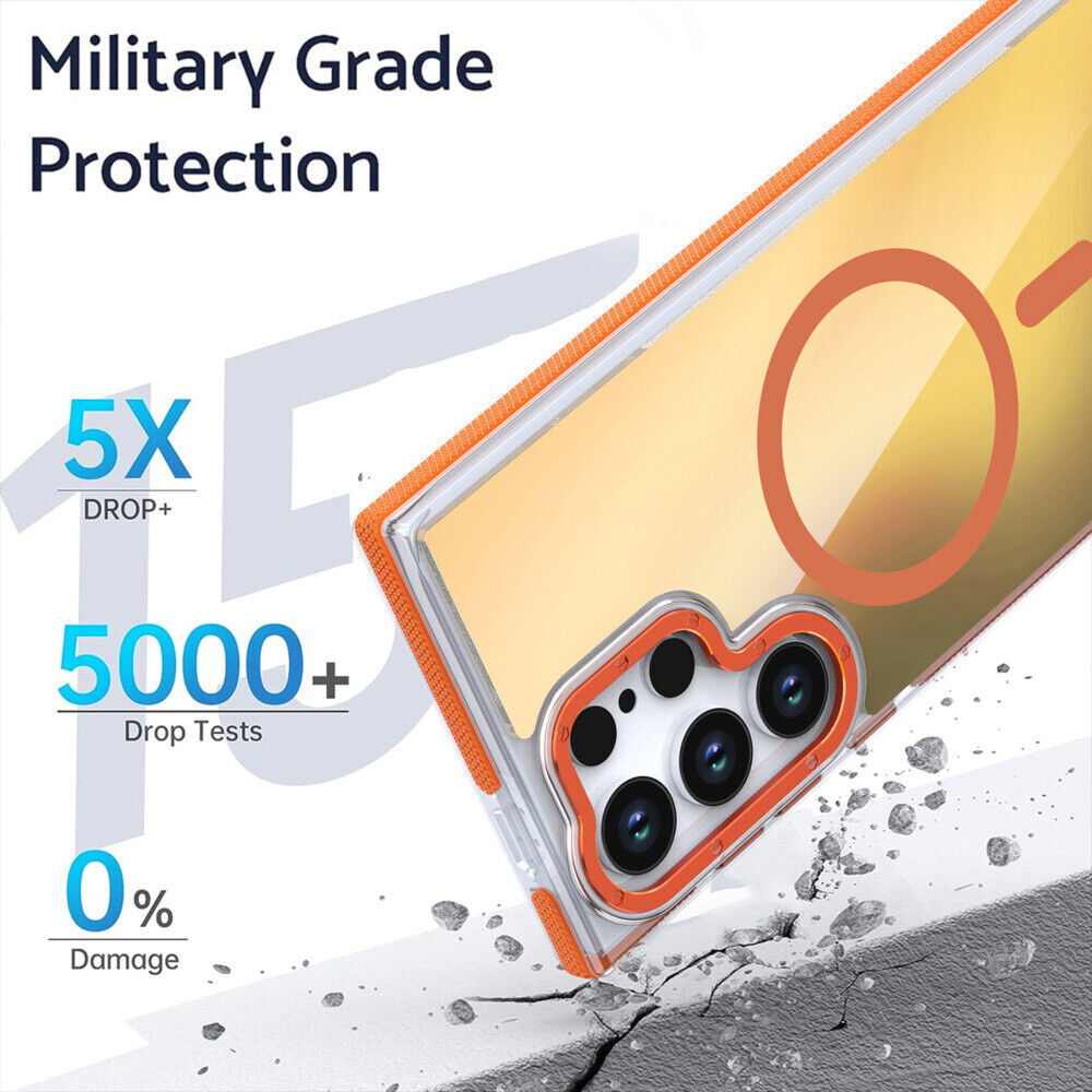 For Samsung Galaxy S25 Ultra S24 S23 FE Magnetic Mag safe Shockproof Phone Case - Image 2