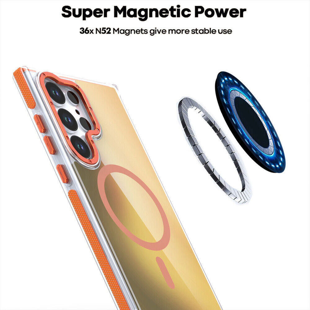 For Samsung Galaxy S25 Ultra S24 S23 FE Magnetic Mag safe Shockproof Phone Case - Image 4