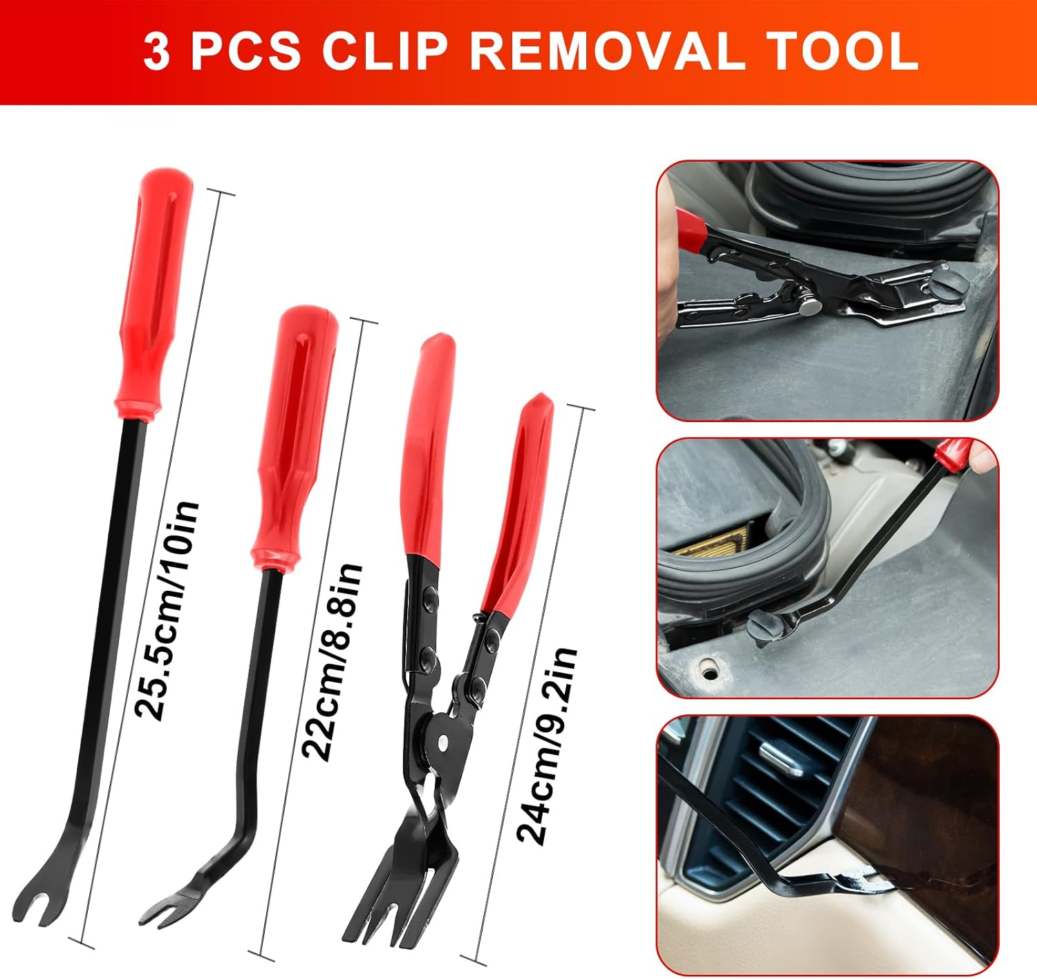 13 Pcs Precision Hook and Pick Tool Set with Clip Removal Plier Rivets Puller - Image 3