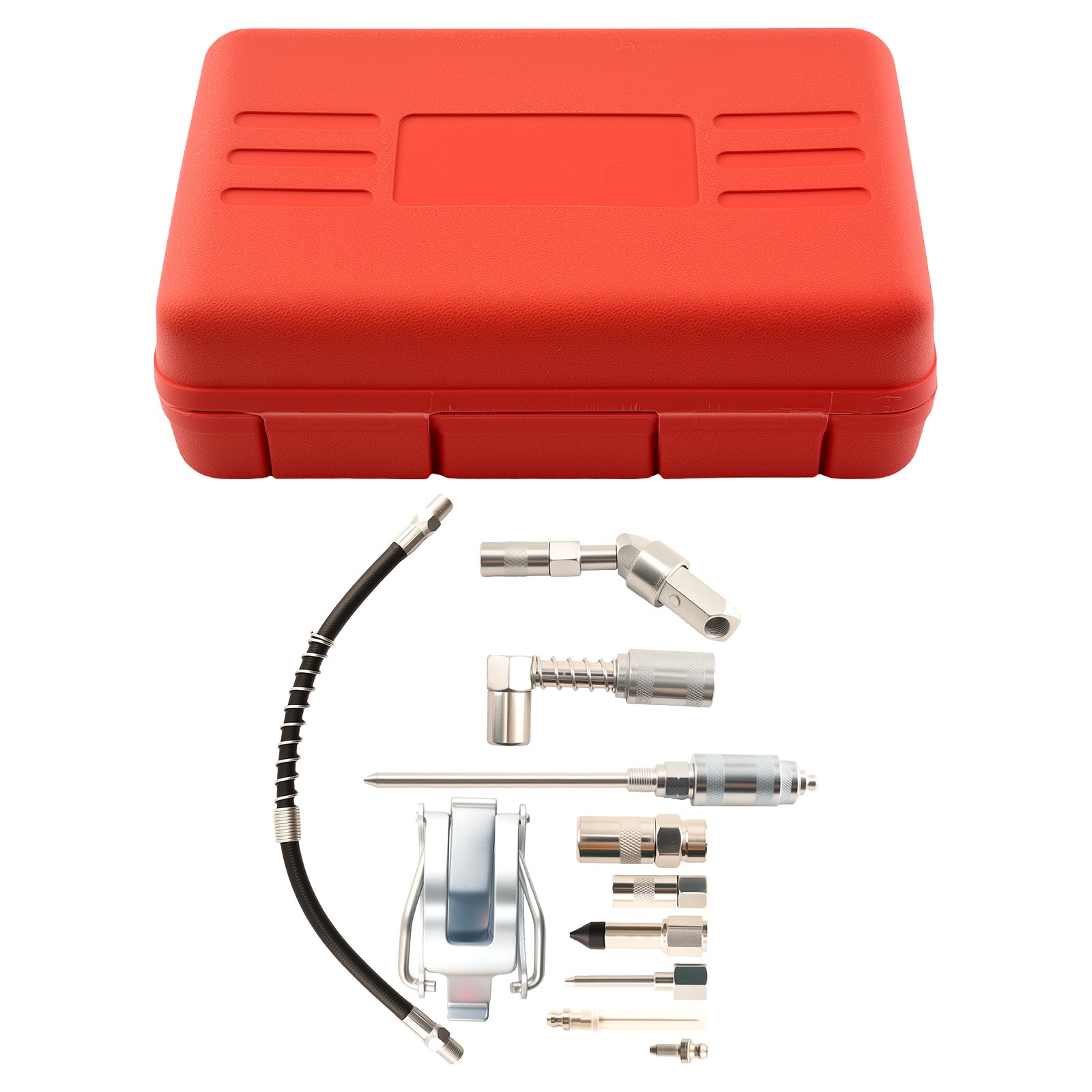 Automotive Grease Gun Adapter Set 3000PSI with Flexible Hose & Tips