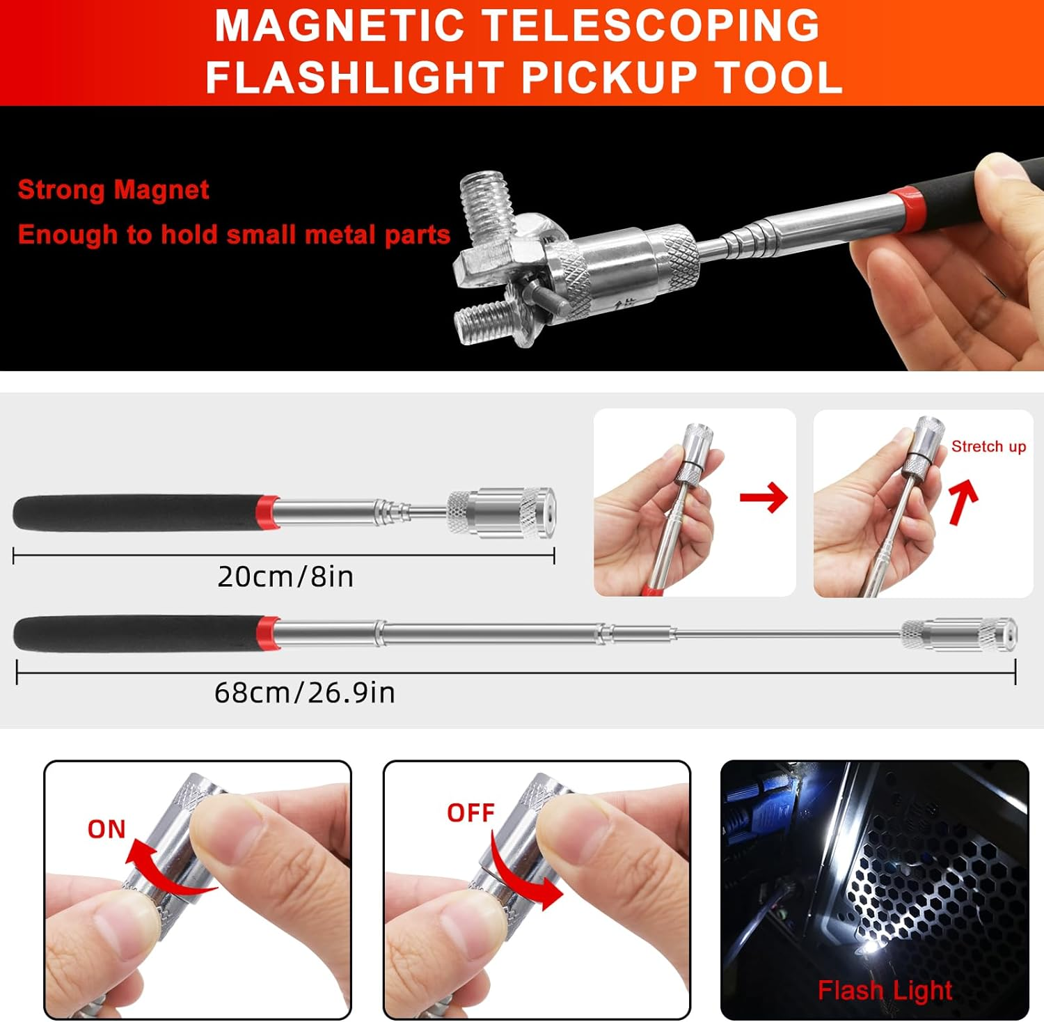13 Pcs Precision Hook and Pick Tool Set with Clip Removal Plier Rivets Puller - Image 4