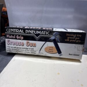 Pittsburgh Pistol Grip Grease Gun 6000 PSI work pressure 12" Flex hose Auto