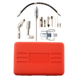 Automotive Grease Gun Tool Kit 3000PSI with Multiple Adapters and Holder
