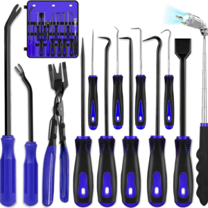 13 Pcs Precision Pick and Hook Set with Scraper, Clip Pliers, Fastener Remover a