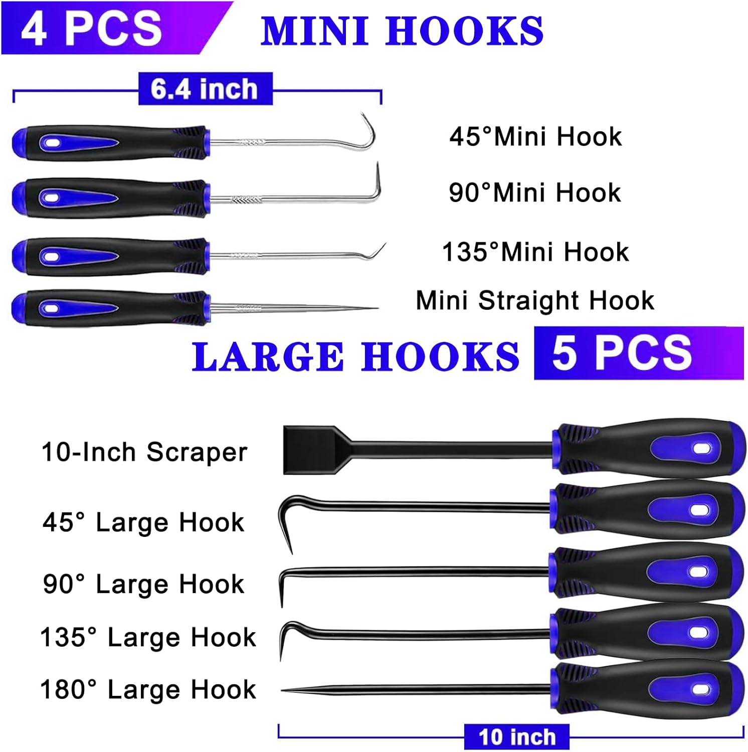 13 Pcs Precision Pick and Hook Set with Scraper, Clip Pliers, Fastener Remover a - Image 2