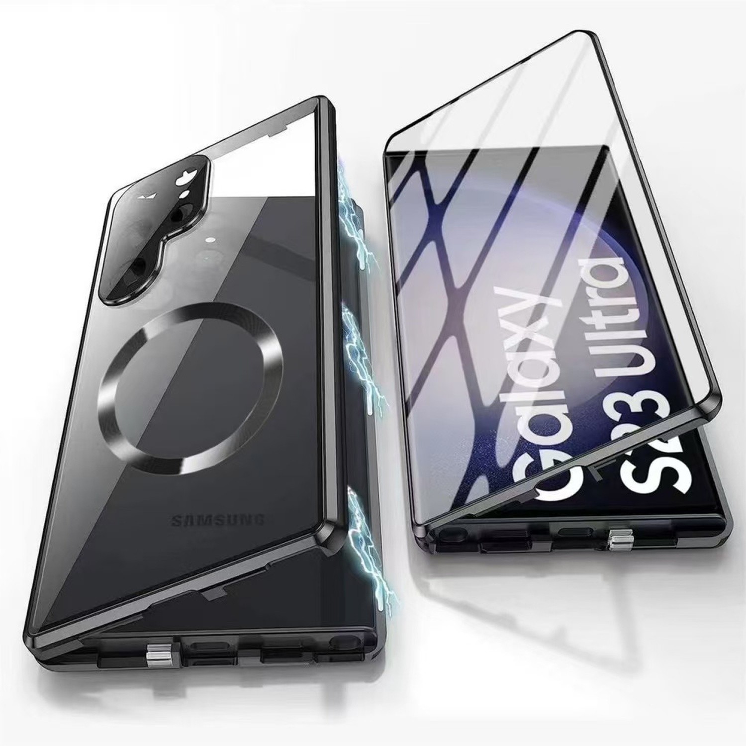 Mag Safe Case Built-in Screen Protector For Samsung Galaxy S25 S24 S23 S22 Ultra - Image 3
