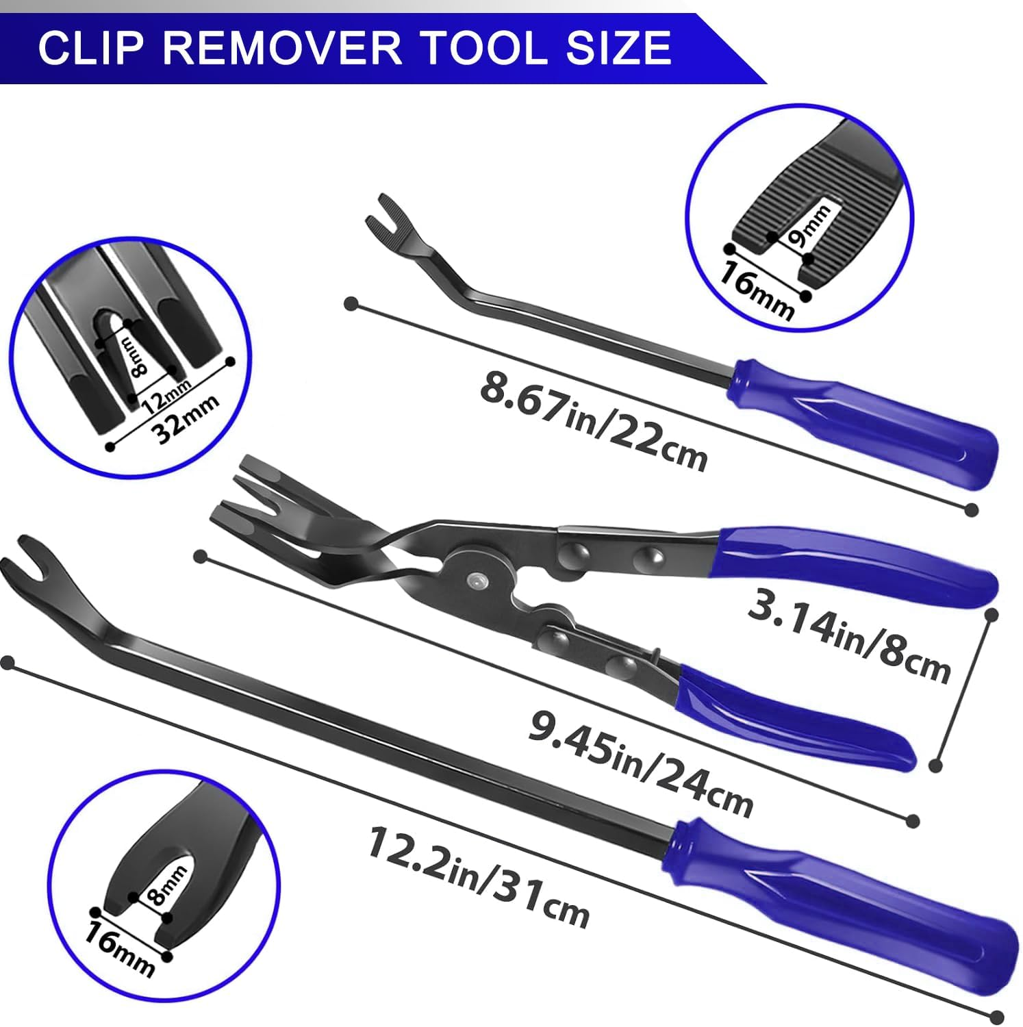 13 Pcs Precision Pick and Hook Set with Scraper, Clip Pliers, Fastener Remover a - Image 3