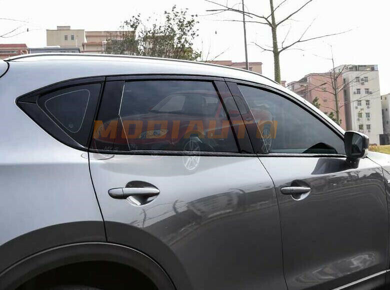 Black Stainless For Mazda CX-5 CX5 2017-2024 Car Window Strip Cover Trim 12PS - Image 5