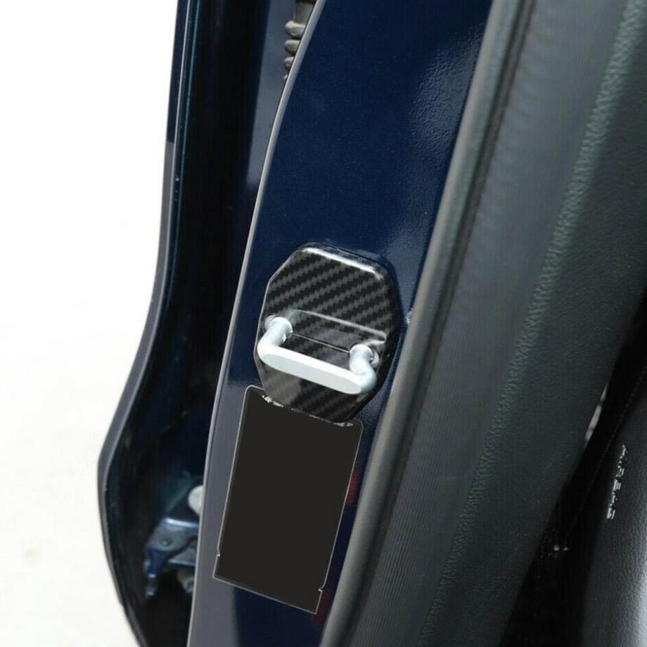 4P Door Lock Cover Protect Trim For Dodge RAM 1500 2010-2024 Accessories Carbon - Image 4