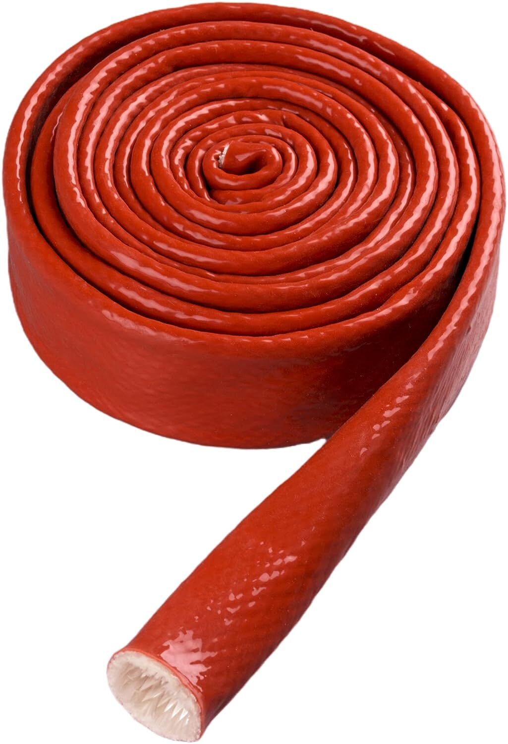 Heat Shielded Fire Sleeve Silicone Coated Fiberglass for Automotive Hose Line US - Image 2