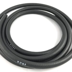 Black Automotive Heater Hose, 1/2" I.D. 10 Feet Long w/ 2 Clamps