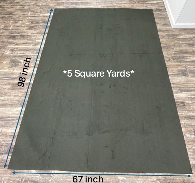 Alfombra automotriz premium con respaldo - negra - 5 yardas cuadradas (67” x 98")- - Image 3