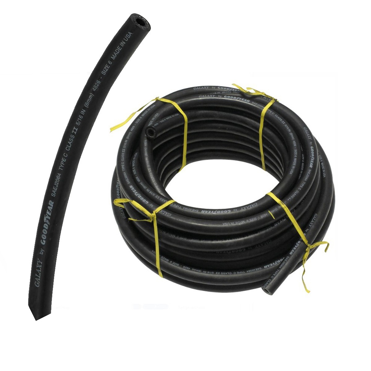 GOODYEAR GALAXY #6 5/16 I D STANDARD Barrier Automotive AC Hose. 5 FT