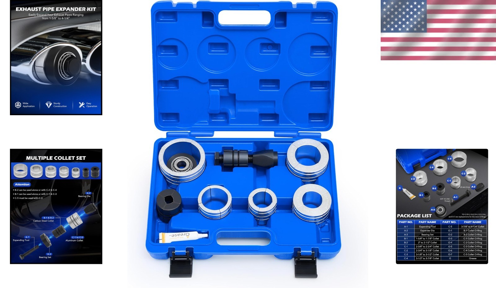 Muffler Pipe Stretcher Kit, Automotive Car Tool - Image 2