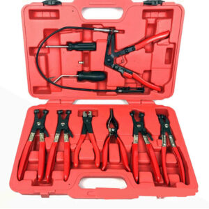 9pc Hose Clamp Plier Set Automotive Tools Bendable throat tube bundle pliers Kit