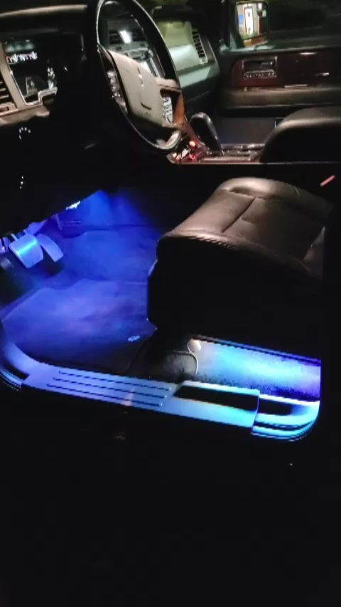 Smart App Controlled RGBIC LED Automotive Interior Light Strips - Image 2