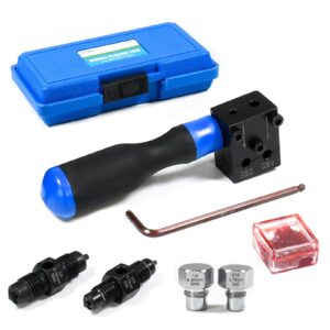 7-Piece Brake Line Flaring Tool Kit, 3/16" 1/4" SAE Double Flare Tool, Create...