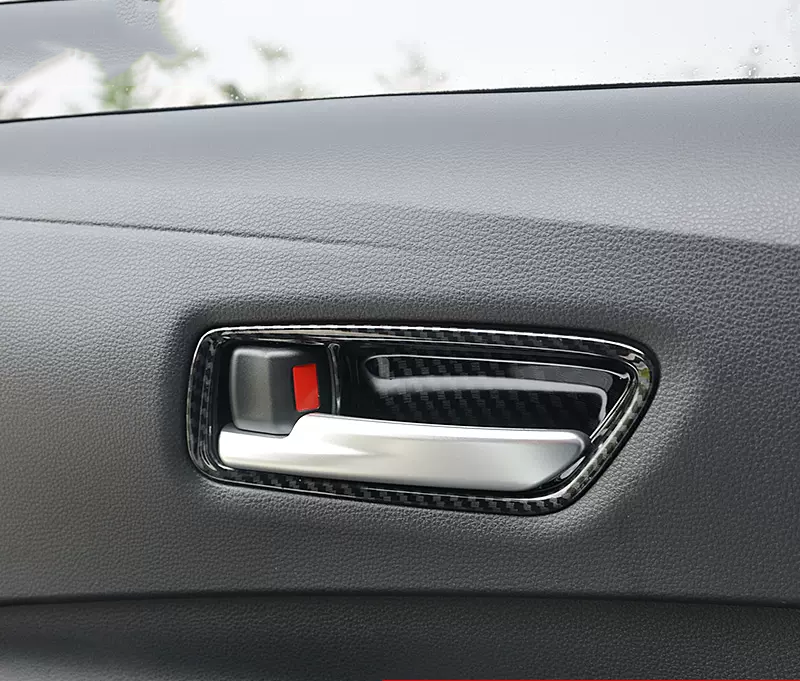 For Toyota Corolla 2019-2023 Carbon Fiber Interior Door Handle Bowl Cover Trim - Image 2