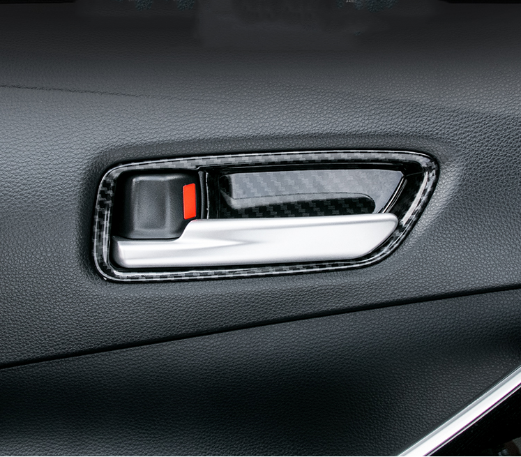 For Toyota Corolla 2019-2023 Carbon Fiber Interior Door Handle Bowl Cover Trim - Image 4