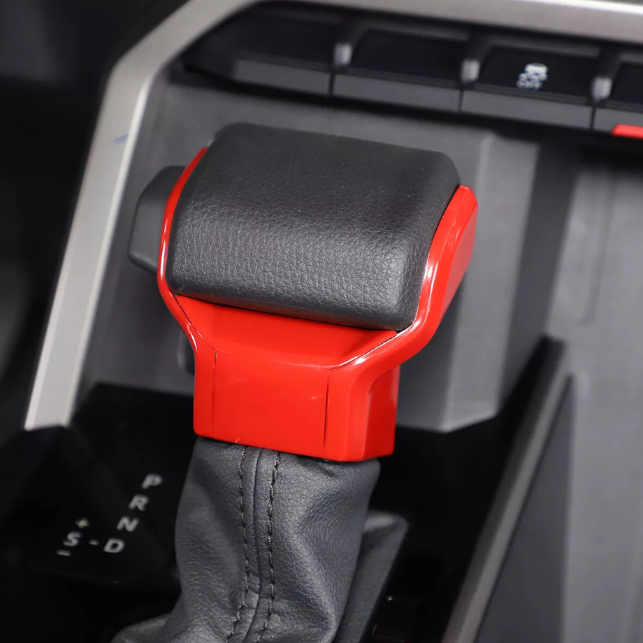 Fit For Toyota 4Runner 2025+ Gear Shift Knob Head Decor Cover Trim Red ABS 3PCS - Image 3