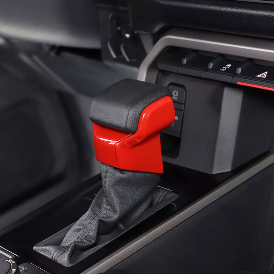 Fit For Toyota 4Runner 2025+ Gear Shift Knob Head Decor Cover Trim Red ABS 3PCS - Image 5
