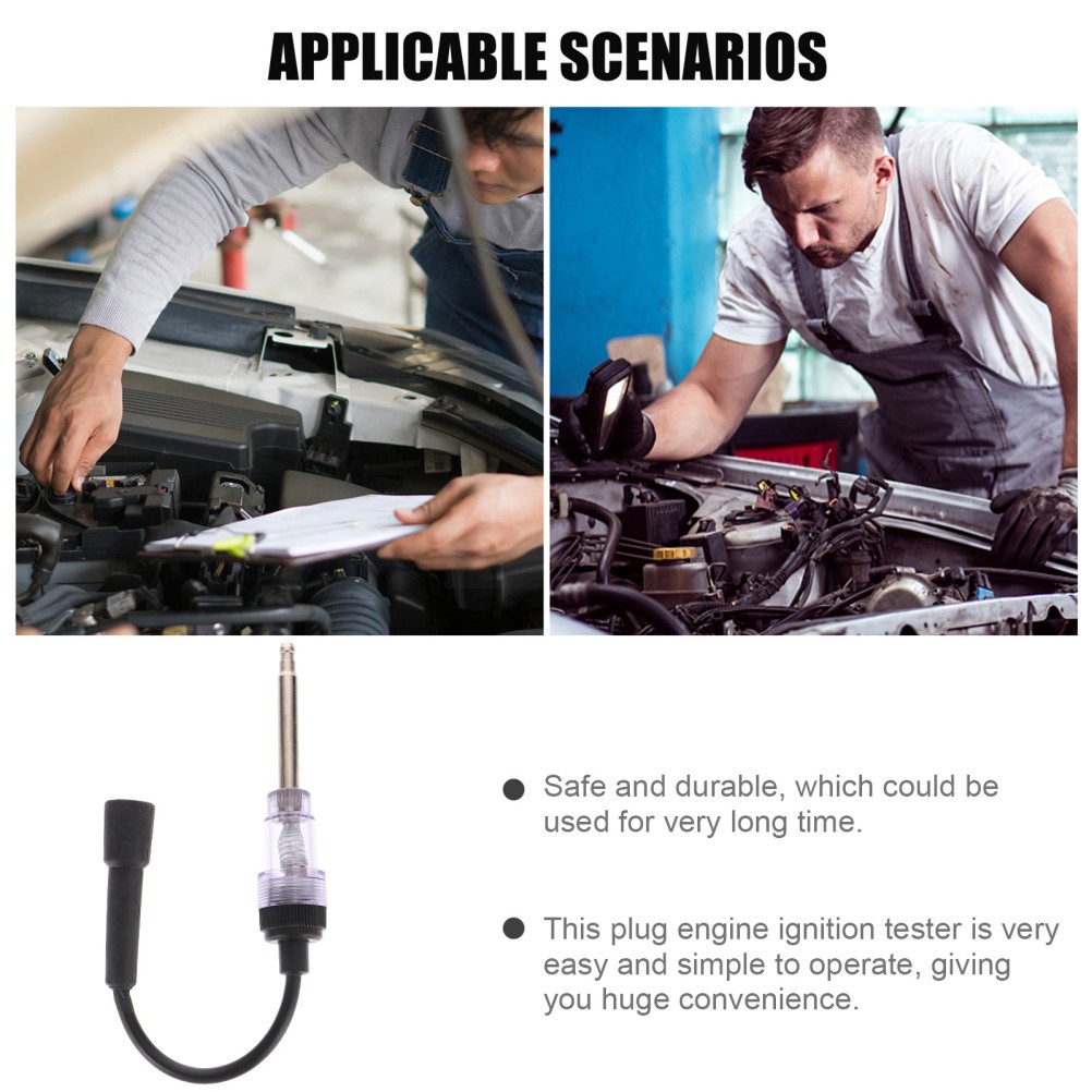 4 Count Ignition Tester Spark Plug Tool Inline Compression Automotive - Image 2