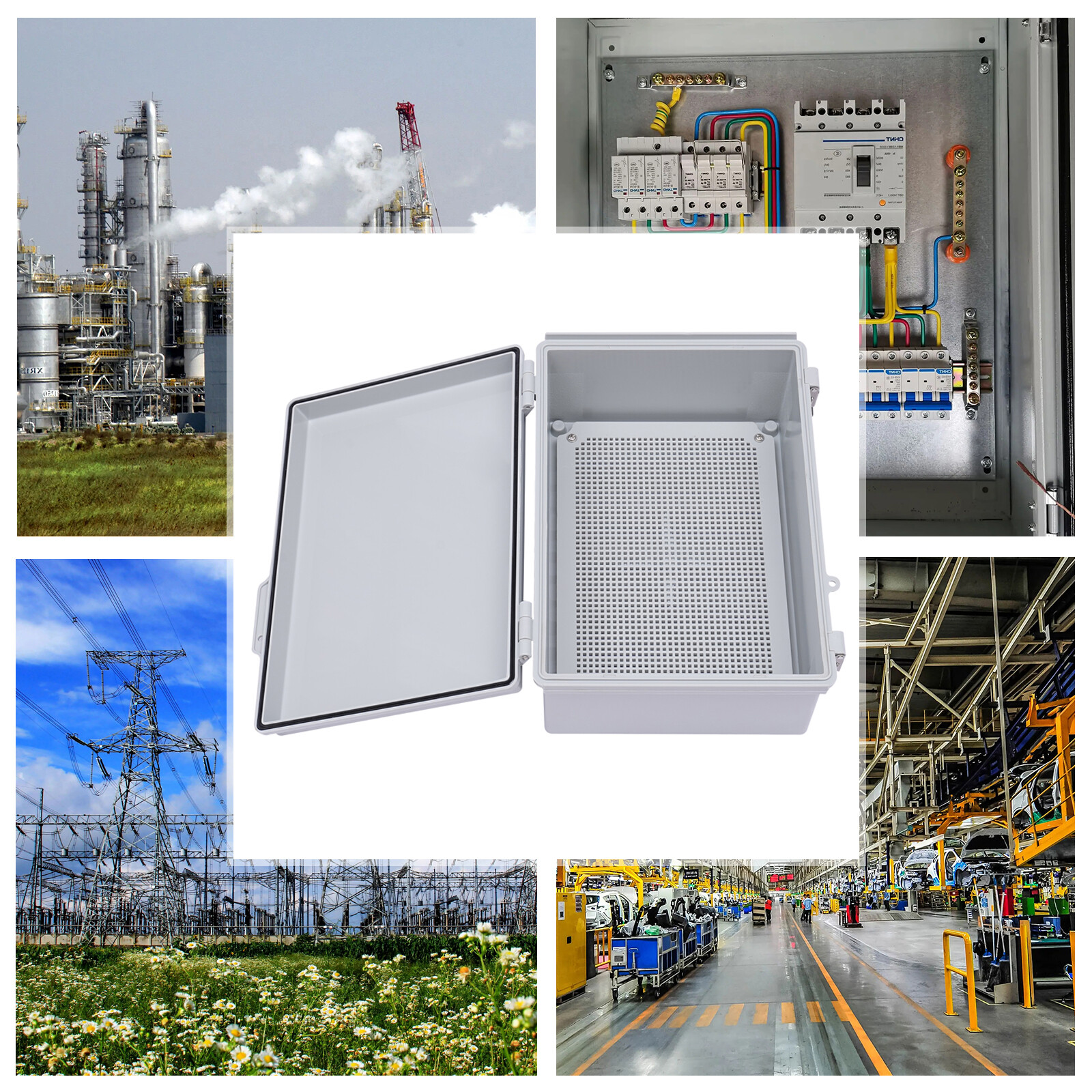 Waterproof Plastic Outdoor Project Enclosure Case Electrical Junction Box