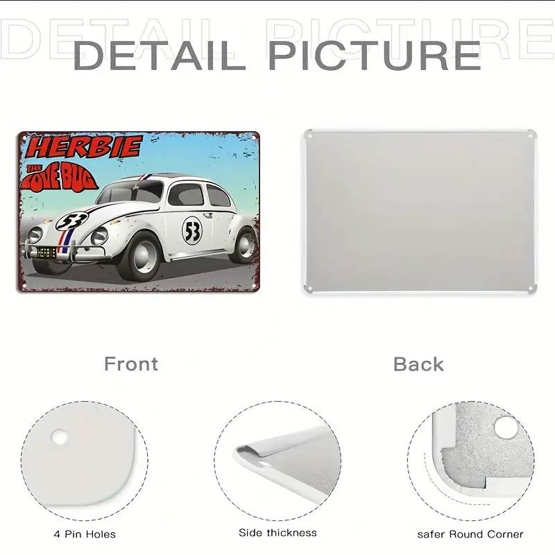 Automotive Car Motorcycle Tin Aluminum Sign Retro Metal Wall Decor Rustic Bub - Image 3
