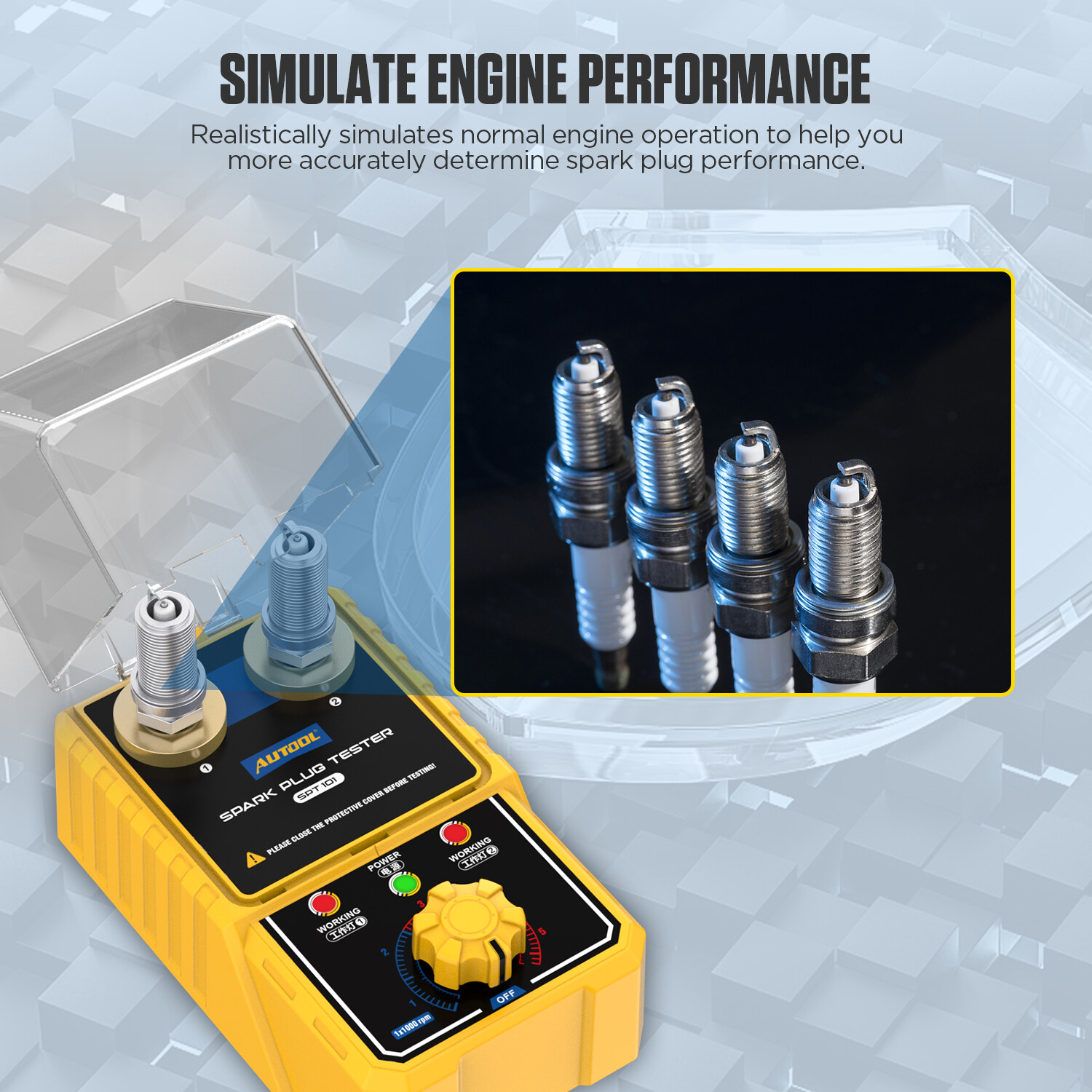 Car Spark Plug Tester Diagnostic Tool Automotive Engine Ignition Analyzer Tester - Image 5