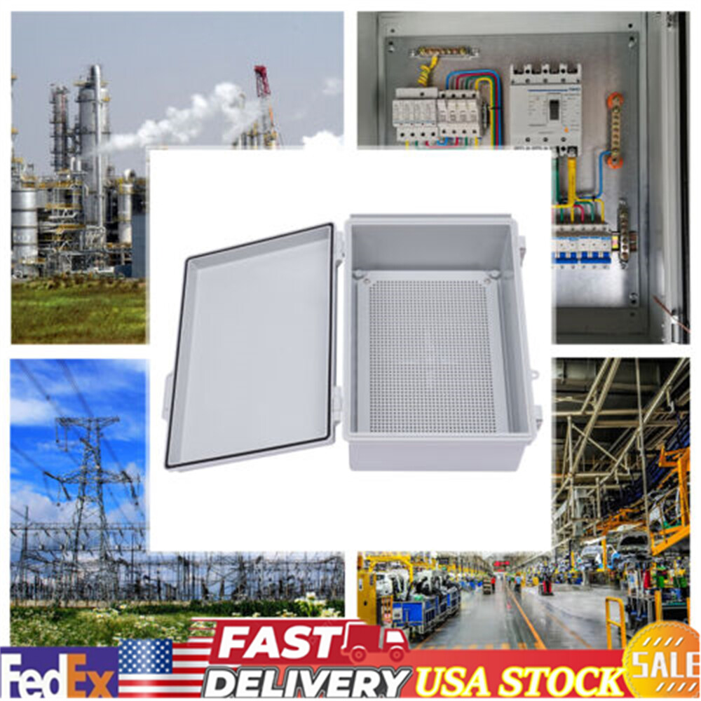 Outdoor Electrical Junction Box ABS Plastic Large Project Case IP67 Waterproof
