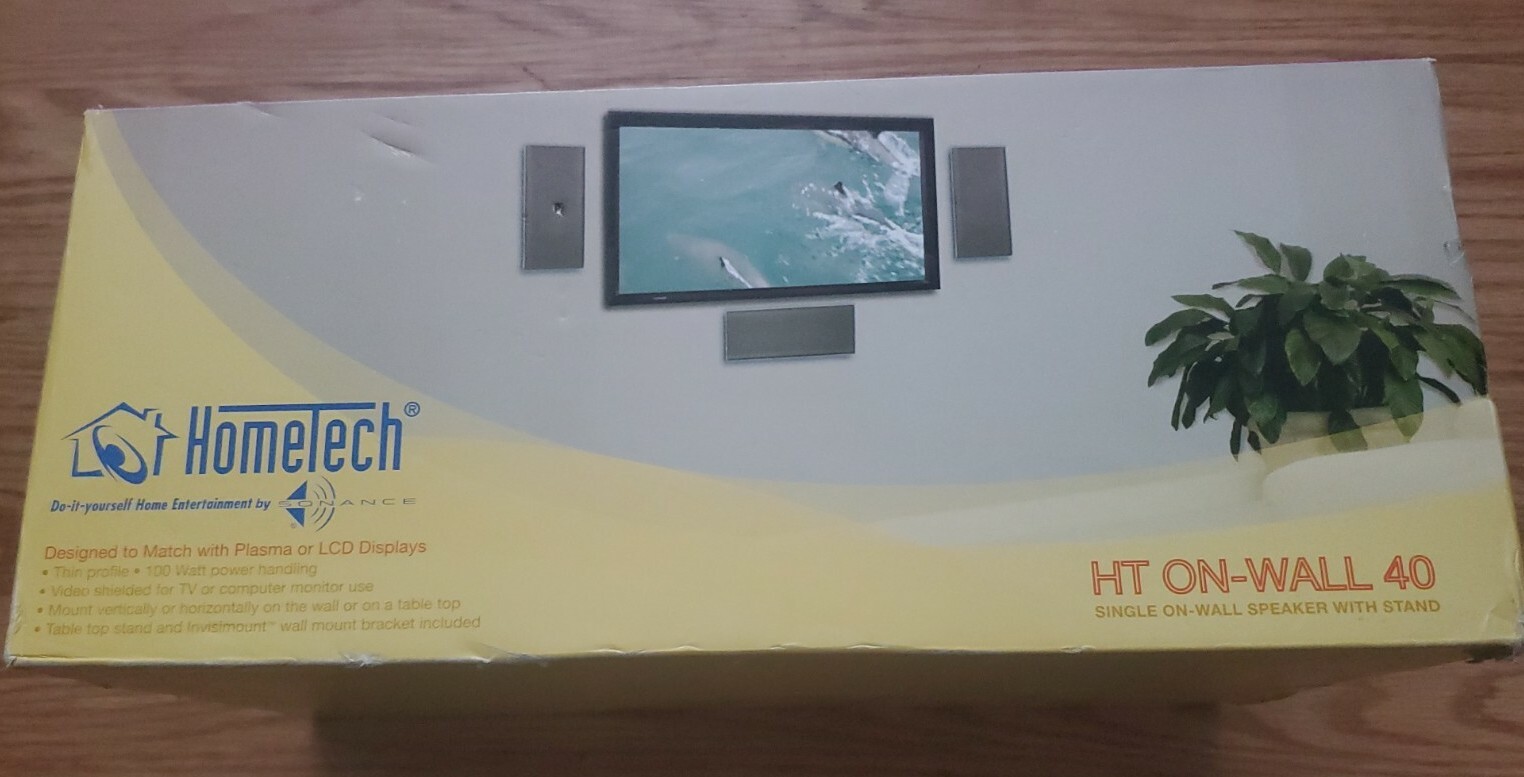 Home tech Sonance Silver Screen On-Wall 40 Speakers SS40 new