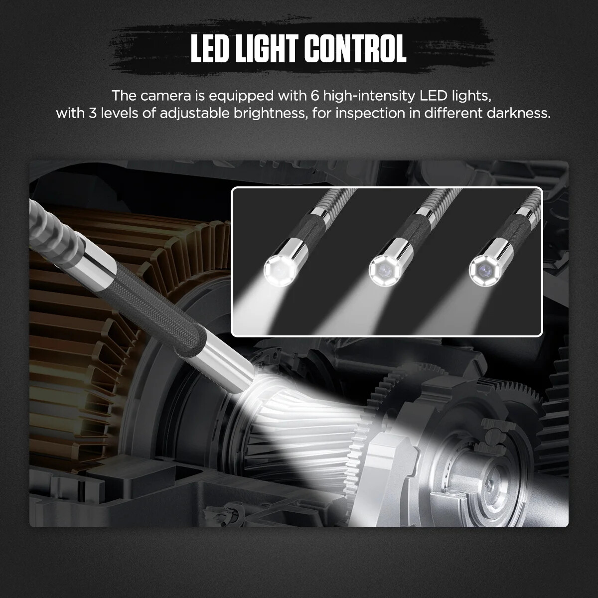 Automotive Industrial Endoscope with Light Autofocus Endoscope Inspection Lens - Image 3