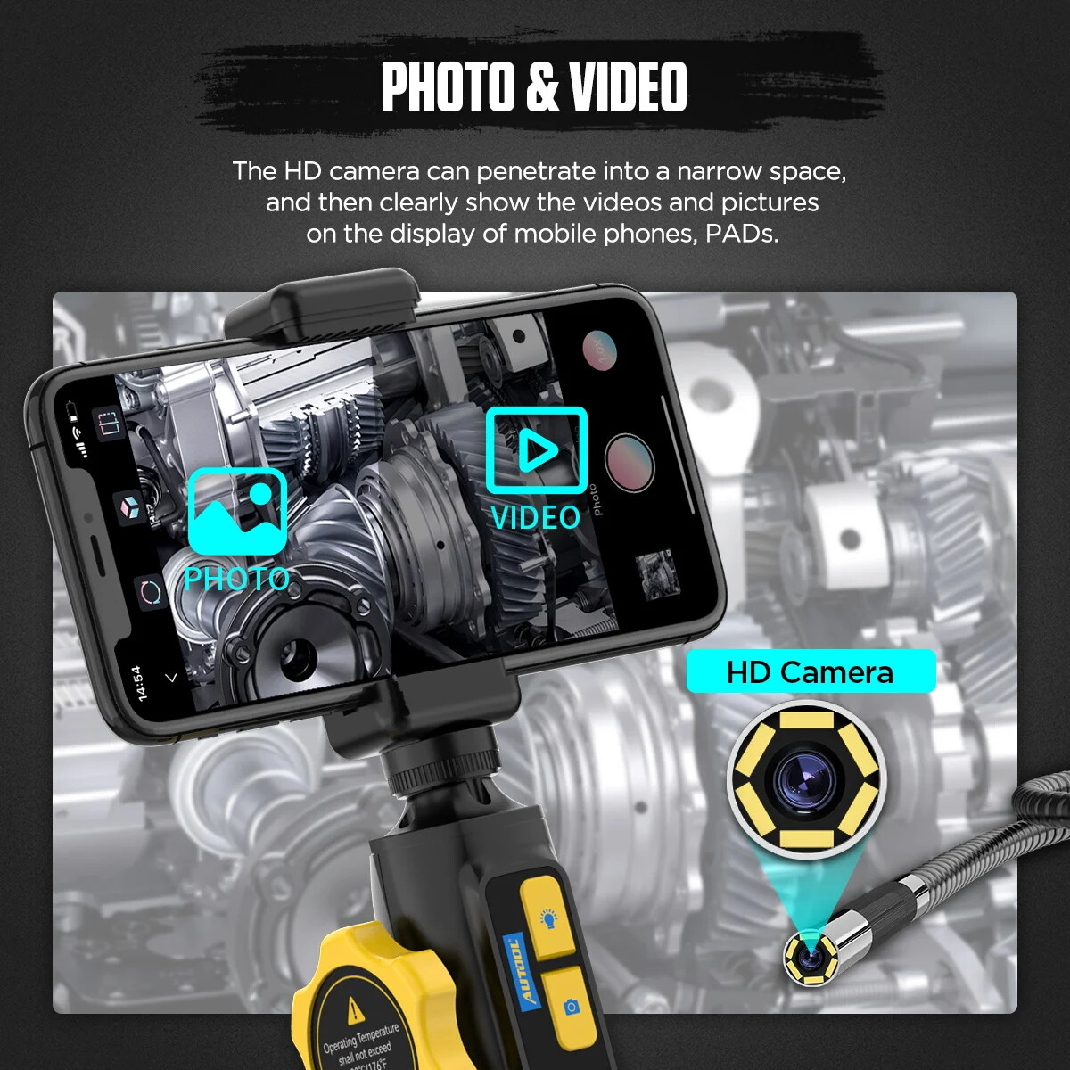Automotive Industrial Endoscope with Light Autofocus Endoscope Inspection Lens - Image 4