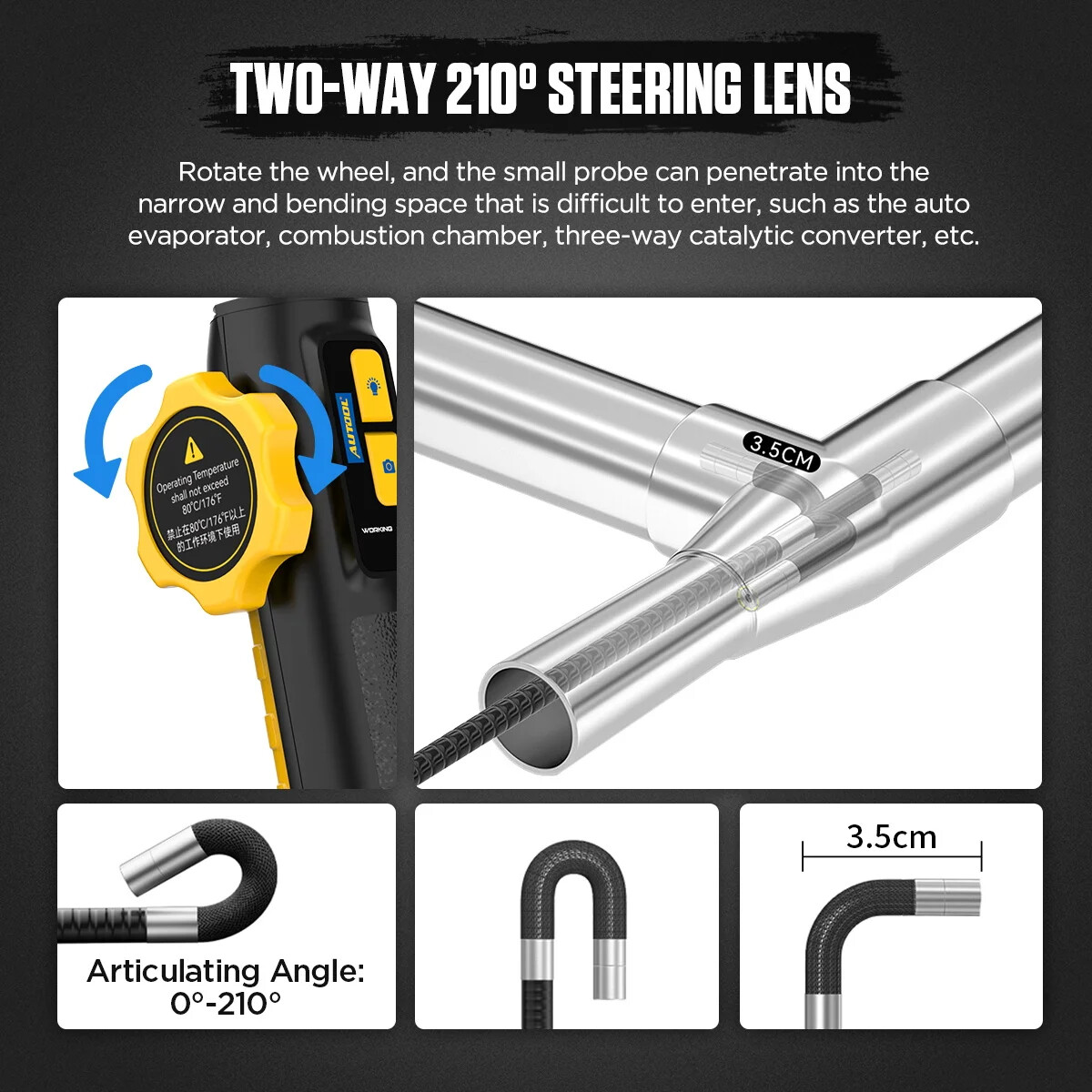 Automotive Industrial Endoscope with Light Autofocus Endoscope Inspection Lens - Image 5