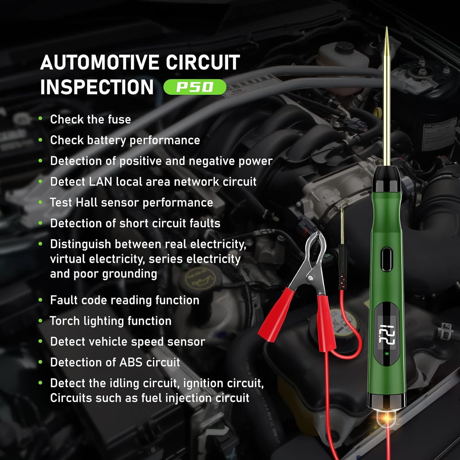 Topdiag P50 Car Electrical Circuit Tester Power Probe for Automotive Inspection - Image 3