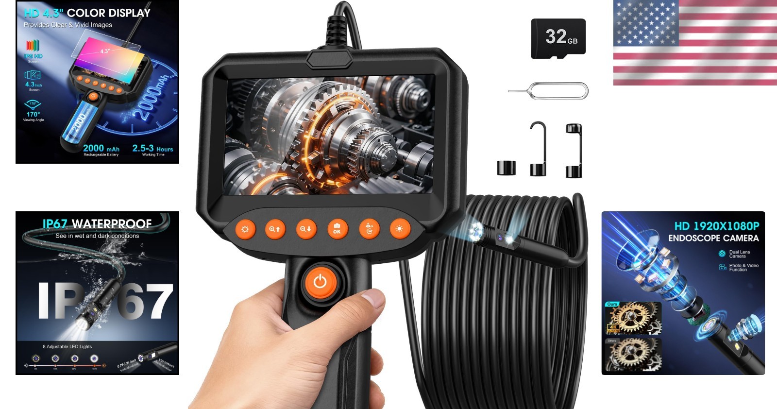 Industrial Borescope for Automotive Repair & Plumbing - Image 2