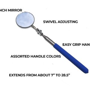 Telescoping Inspection Mirror Retractable Automotive Mechanic Tool Extendable
