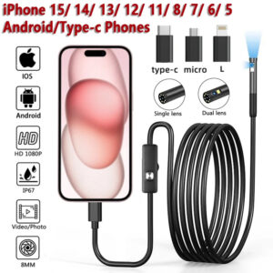 Endoscope Automotive Boroscope Inspection Device Camera For Apple iphoneIOS