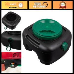 7.3 Quart Oil Drain Pan with Lid, Filter Screen & Pour Spout for Automotive Flui