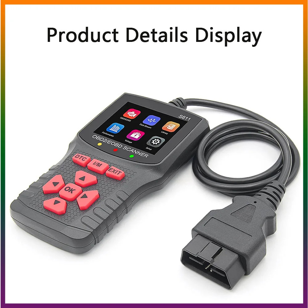 Automotive Inspection Tools Type S611 OBD EOBD Handheld Code Reader Repair Tools - Image 5