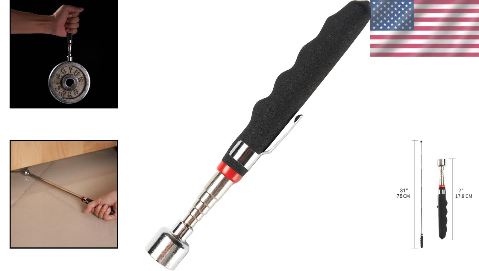 Extendable Magnetic Pick Up Tool - Perfect Gift for Home and Automotive Use - Image 2