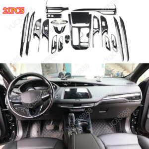 For 2018-2023 Cadillac XT4 ABS Carbon Fiber Automotive Interior Kit Decoration