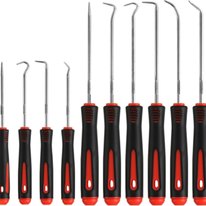 Hook and Pick Set – 10PCS Precision Pick Tools with Non-Slip Grip for Automotive