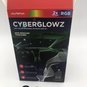 Alpena CyberGlowz Automotive Interior Color Trim LED Lighting Kit, Tested New