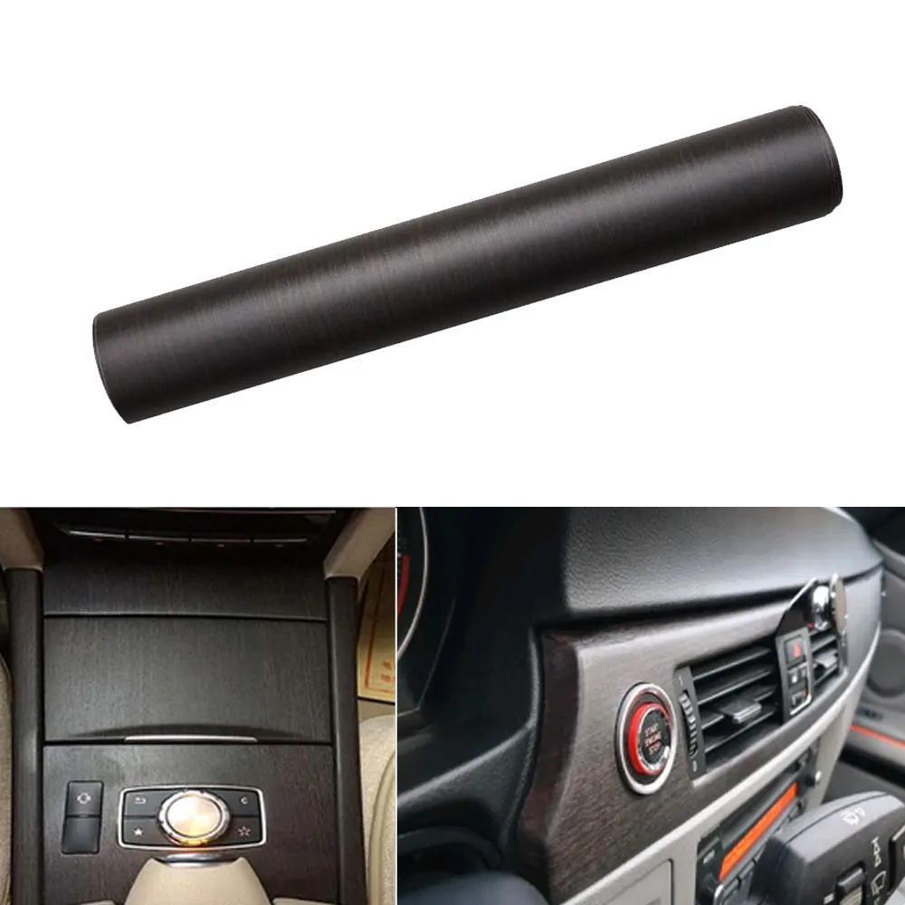 Car Glossy Sticker Automotive Interior Adhesive Wood Grain Vinyl Film Decals Uni - Image 5