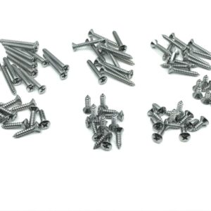 84pcs #8 with #8 phillips oval head chrome automotive interior trim screws Ford