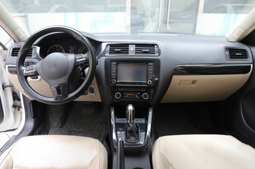 For VW Jetta MK6 2012-2014 ABS carbon fiber automotive interior decoration kit - Image 5