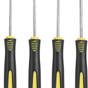 4 Pieces Hook and Pick Set Precision O Ring Tools with Rubber Handle for Automot
